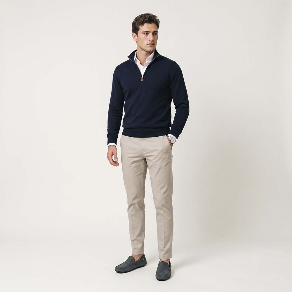 Mocassim Masculino Boss em Couro Nobuck Cinza Escuro - 9850NC Mocassim Masculino Boss em Couro Nobuck Cinza Escuro - 9850NC