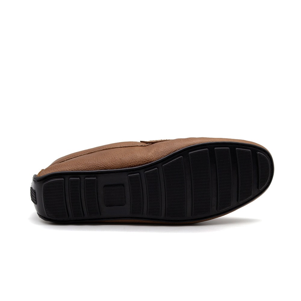 Mocassim Masculino Boss em Couro Senna Camel - 9851SC