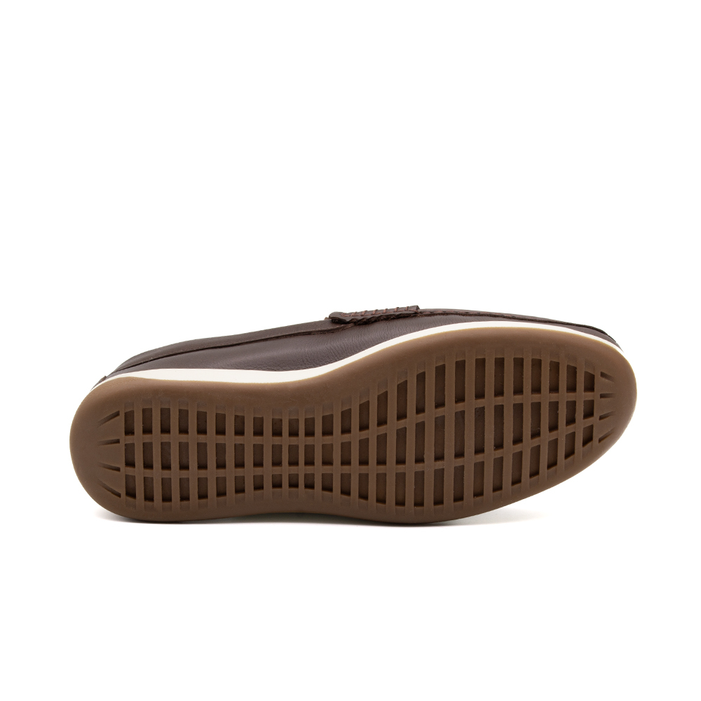 Mocassim Masculino Code em Couro Alfa Café - 9339AC
