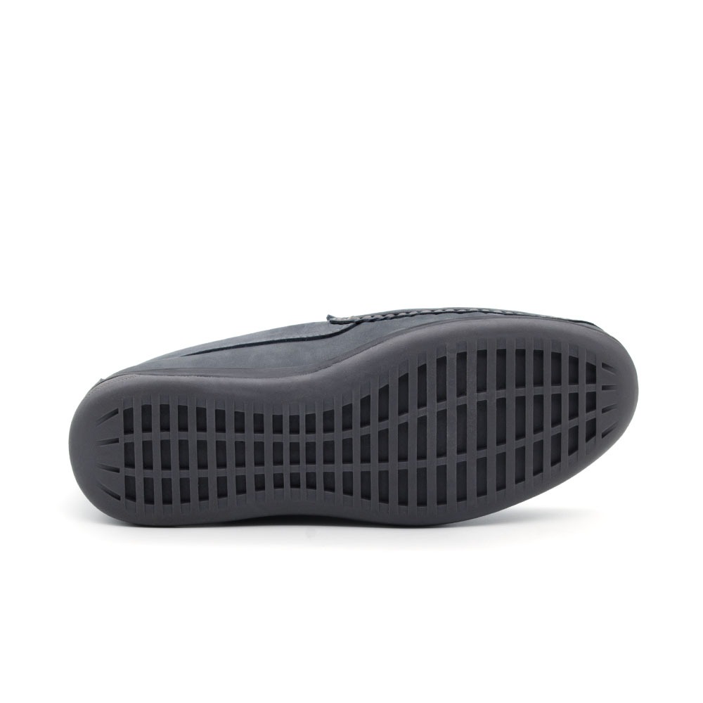 Mocassim Masculino Code em Couro Nobuck Cinza - 9335NC