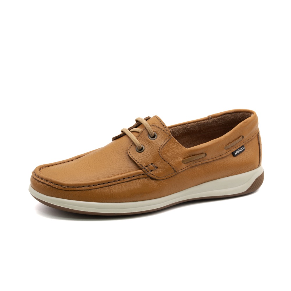 Mocassim Masculino em Couro Alfa Camel - 9336AC Mocassim Masculino em Couro Alfa Camel - 9336AC