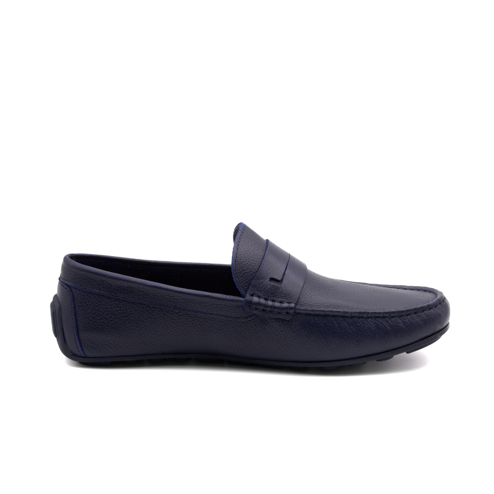 Mocassim Masculino em Couro Alfa Dark Blue - 98196AD Mocassim Masculino em Couro Alfa Dark Blue - 98196AD