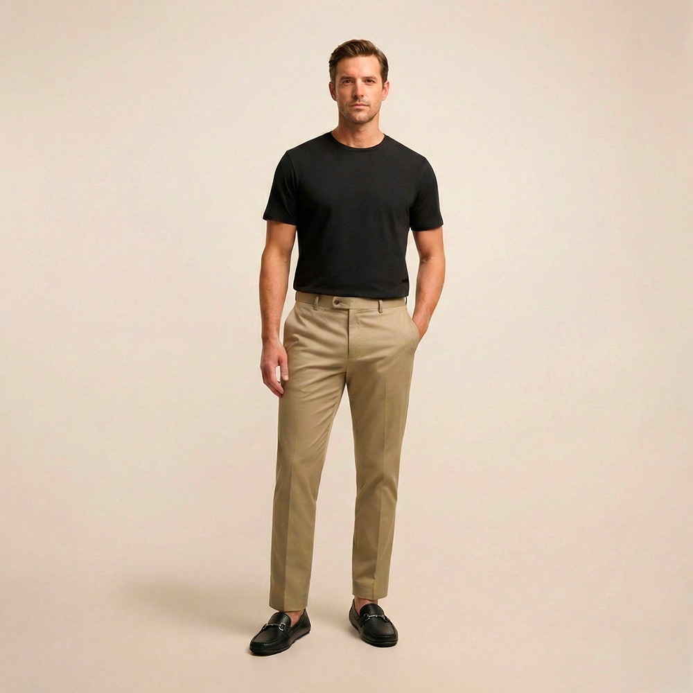 Mocassim Masculino em Couro Alfa Preto - 98180AP