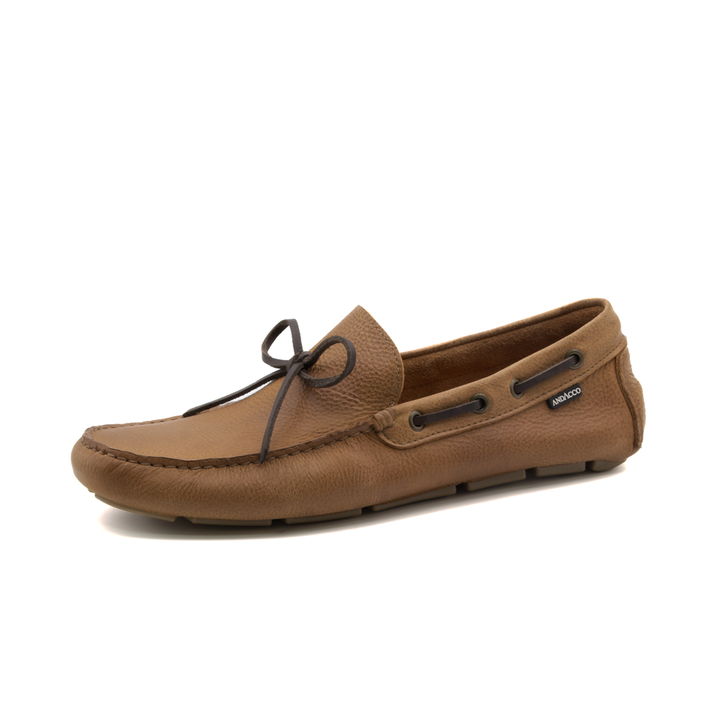 Mocassim Masculino em Couro Senna Tan - 9819ST
