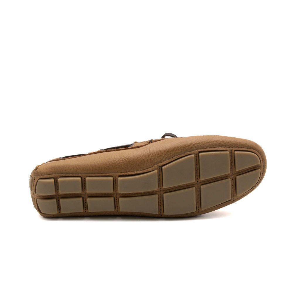 Mocassim Masculino em Couro Senna Tan - 9819ST