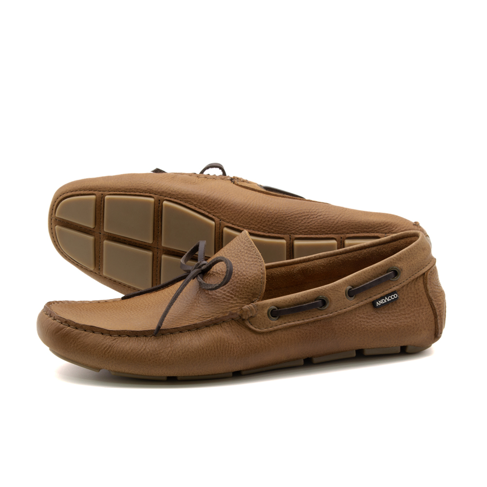 Mocassim Masculino em Couro Senna Tan - 9819ST