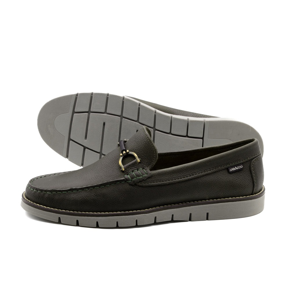 Mocassim Masculino Falcon em Couro Senna Army - 9914SA