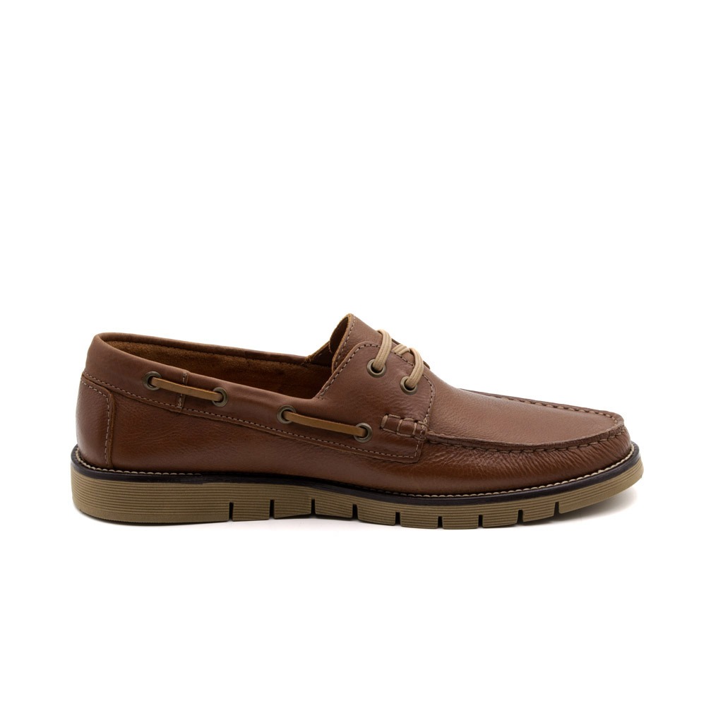 Mocassim Masculino Falcon em Couro Senna Camel - 9904SC