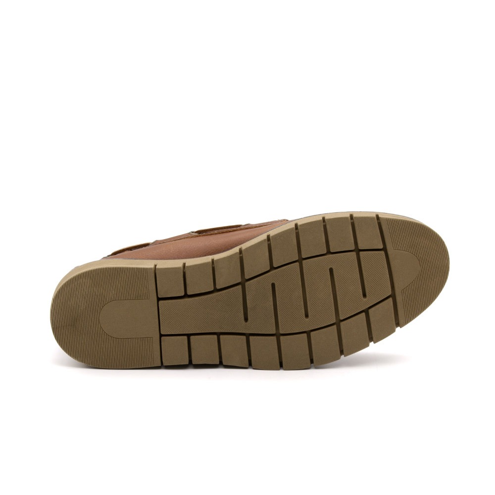 Mocassim Masculino Falcon em Couro Senna Camel - 9904SC