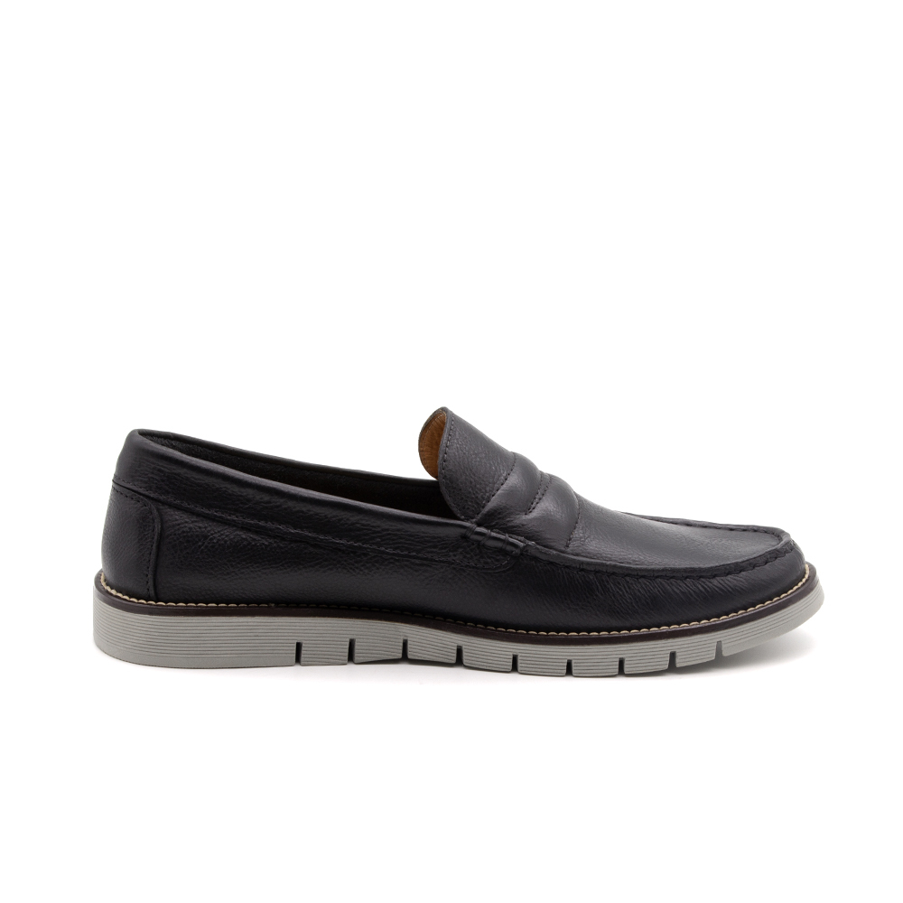 Mocassim Masculino Falcon em Couro Senna Preto - 9911SP