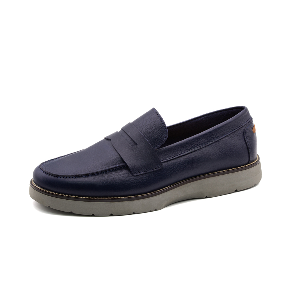 Mocassim Masculino Orion em Couro Alfa Dark Blue - 9790AD Mocassim Masculino Orion em Couro Alfa Dark Blue - 9790AD