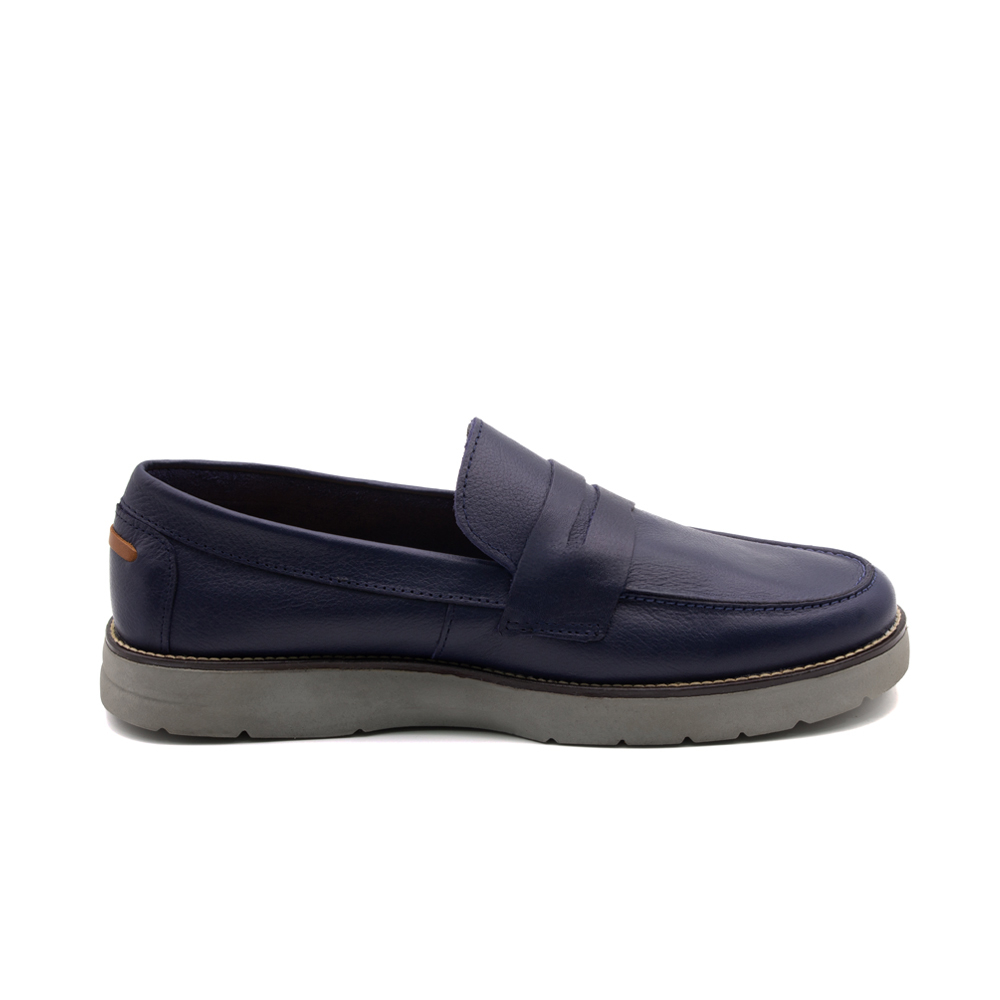 Mocassim Masculino Orion em Couro Alfa Dark Blue - 9790AD Mocassim Masculino Orion em Couro Alfa Dark Blue - 9790AD