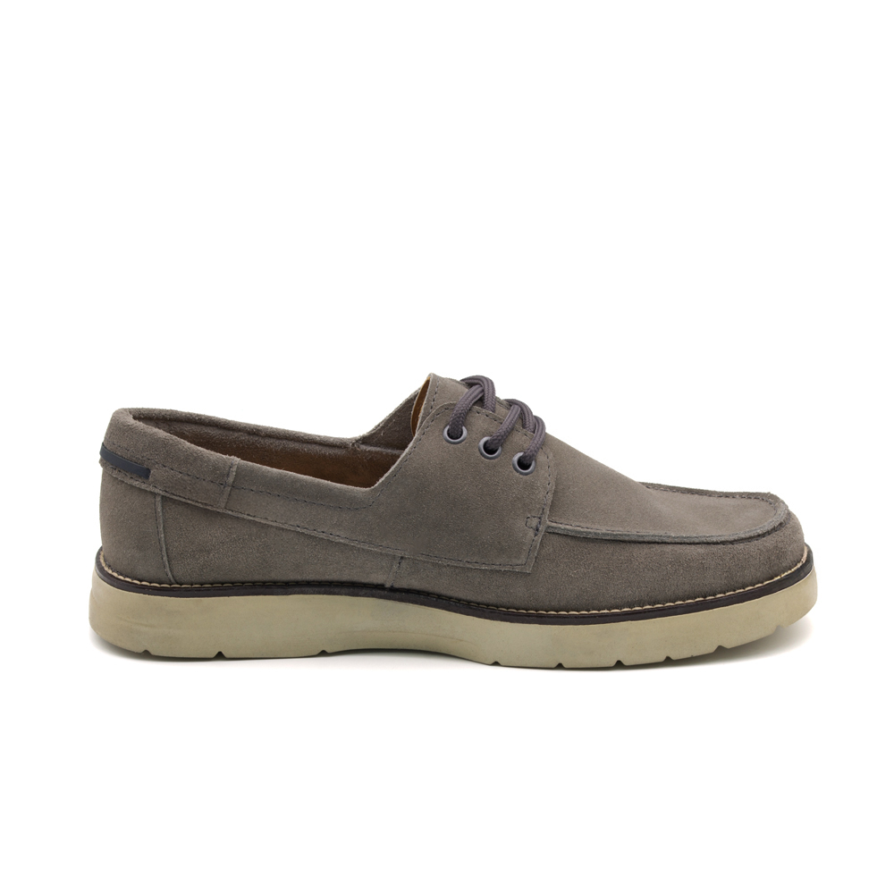 Mocassim Masculino Orion em Couro Camurça Cinza - 9793CC