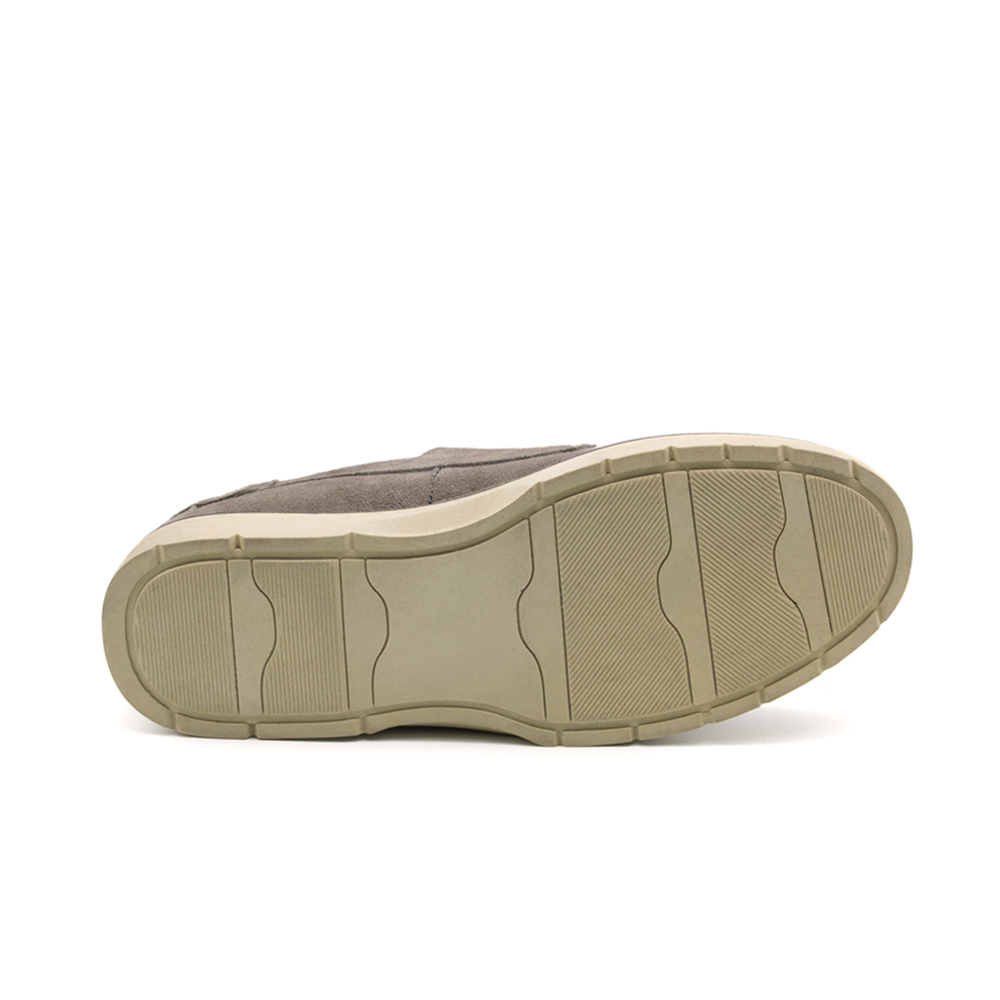 Mocassim Masculino Orion em Couro Camurça Cinza - 9793CC