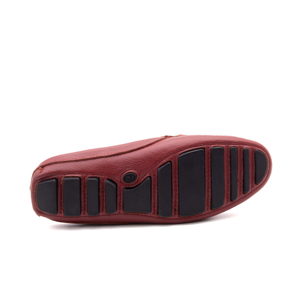 Mocassim Mule Feminino em Couro Alfa Rubi - 3668AR