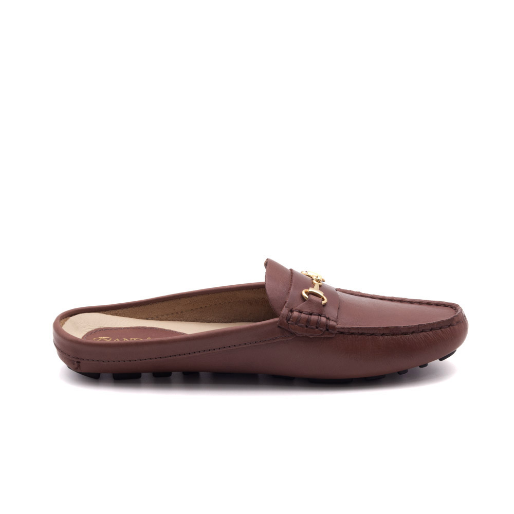 Mocassim Mule Feminino Paris em Couro Bravvo Mocca - 3467BM Mocassim Mule Feminino Paris em Couro Bravvo Mocca - 3467BM