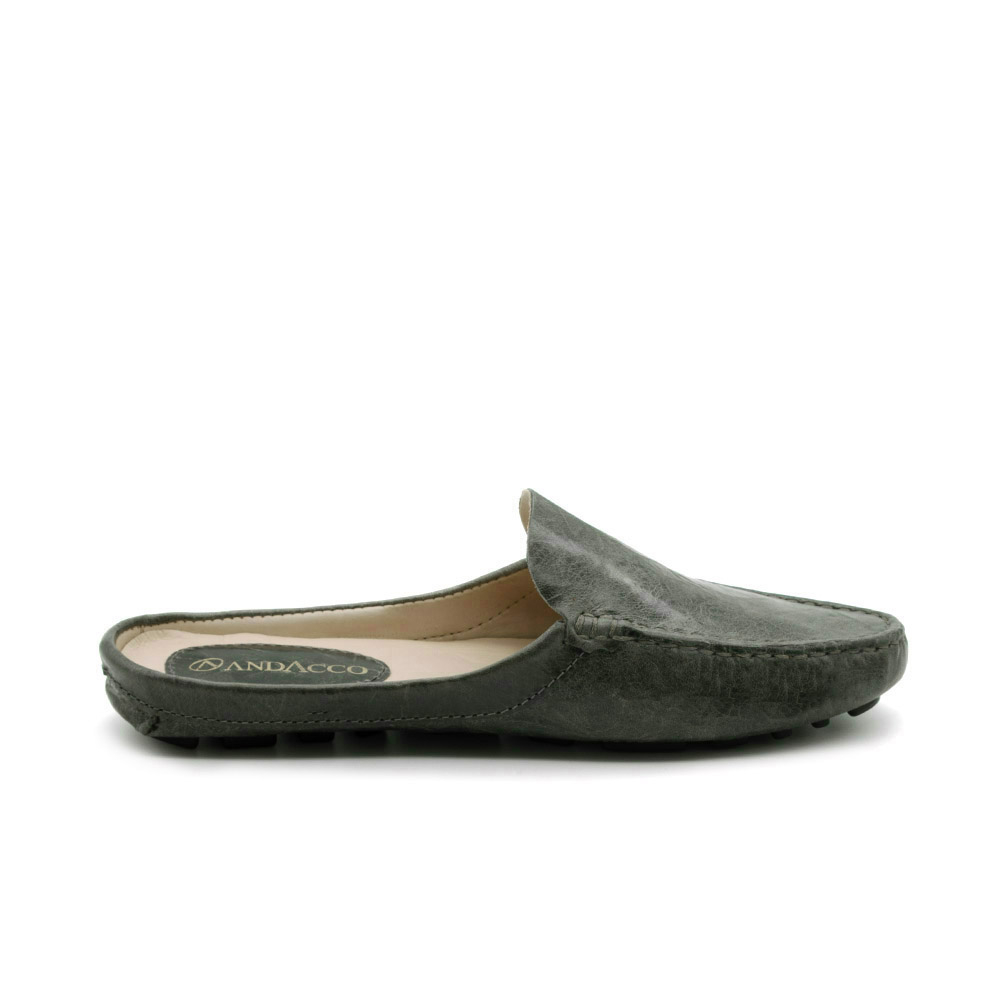 Mocassim Mule Feminino Paris em Couro Crush Iris - 3668CI
