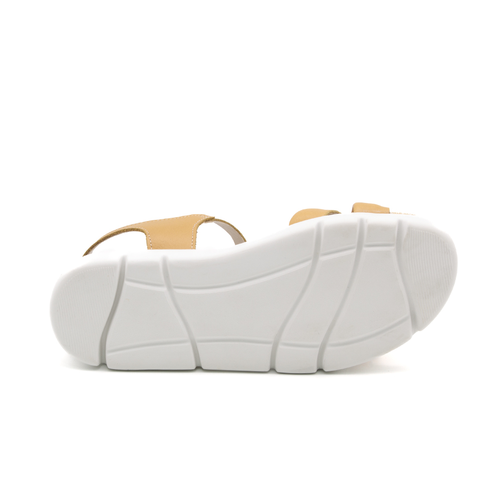 Sandália Flatform Bonnie em Couro Alfa Mel - 11100AME