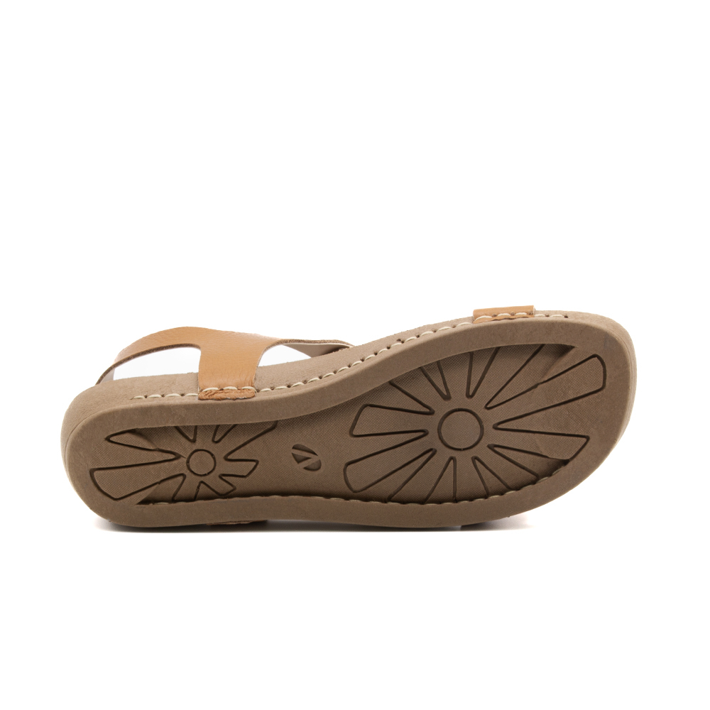 Sandália Flatform Goa em Couro Alfa Camel - 14305AC