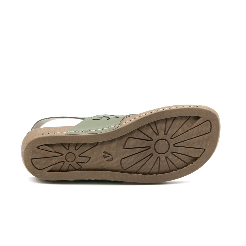 Sandália Flatform Goa em Couro Alfa Militar - 14302AM