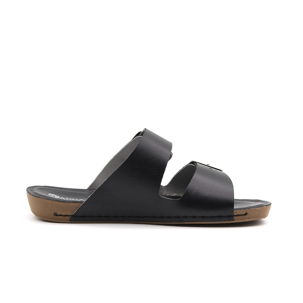 Sandália Flatform Goa em Couro Alfa Preto - 14260AP Sandália Flatform Goa em Couro Alfa Preto - 14260AP