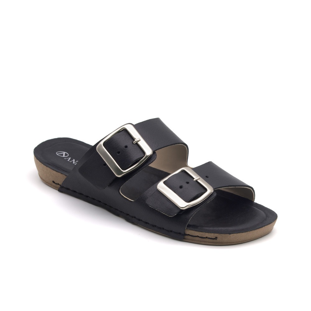Sandália Flatform Goa em Couro Alfa Preto - 14260AP Sandália Flatform Goa em Couro Alfa Preto - 14260AP