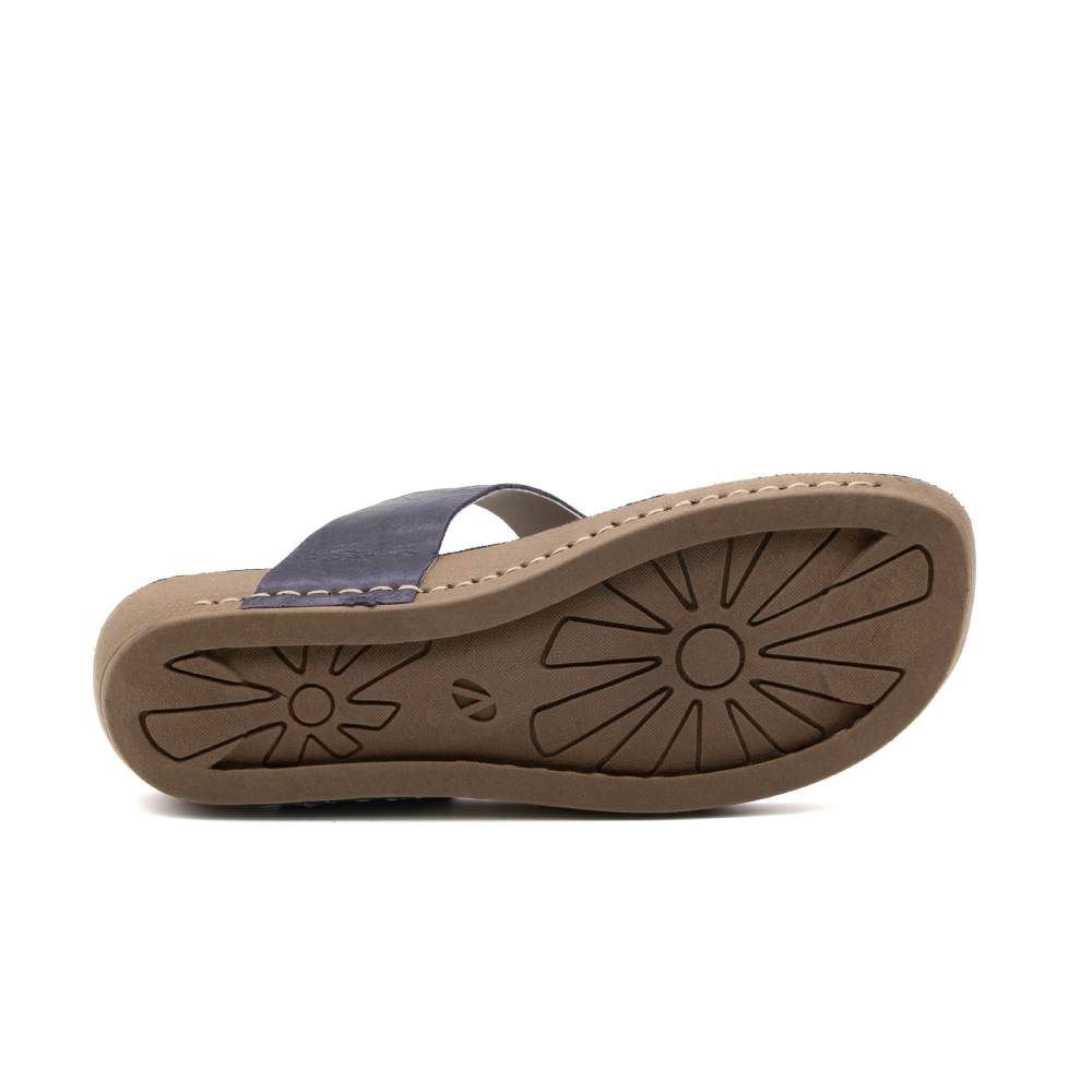 Sandália Flatform Goa em Couro Crush Dark Blue - 14298CD Sandália Flatform Goa em Couro Crush Dark Blue - 14298CD