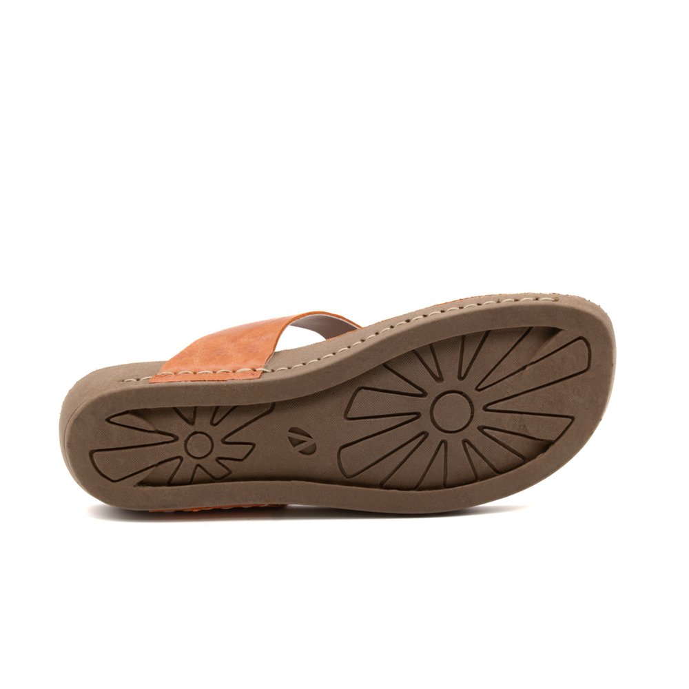 Sandália Flatform Goa em Couro Crush Laranja - 14298CL Sandália Flatform Goa em Couro Crush Laranja - 14298CL