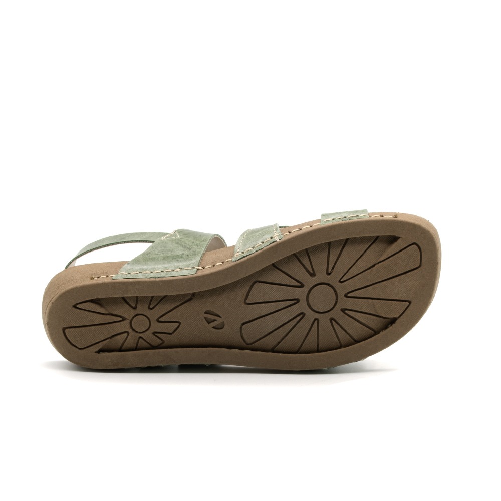 Sandália Flatform Goa em Couro Crush Mist - 14269CMI