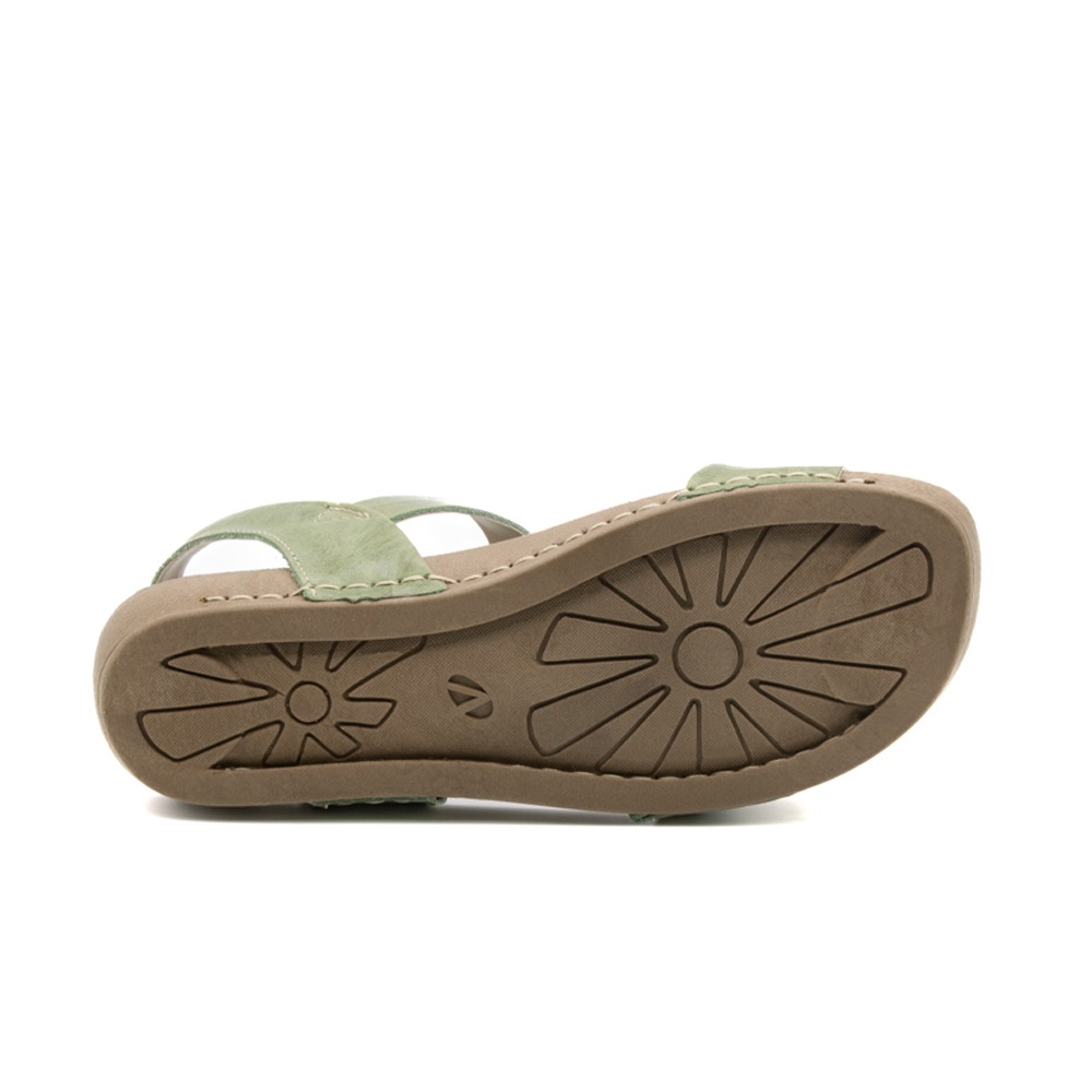 Sandália Flatform Goa em Couro Crush Mist - 14277CM Sandália Flatform Goa em Couro Crush Mist - 14277CM