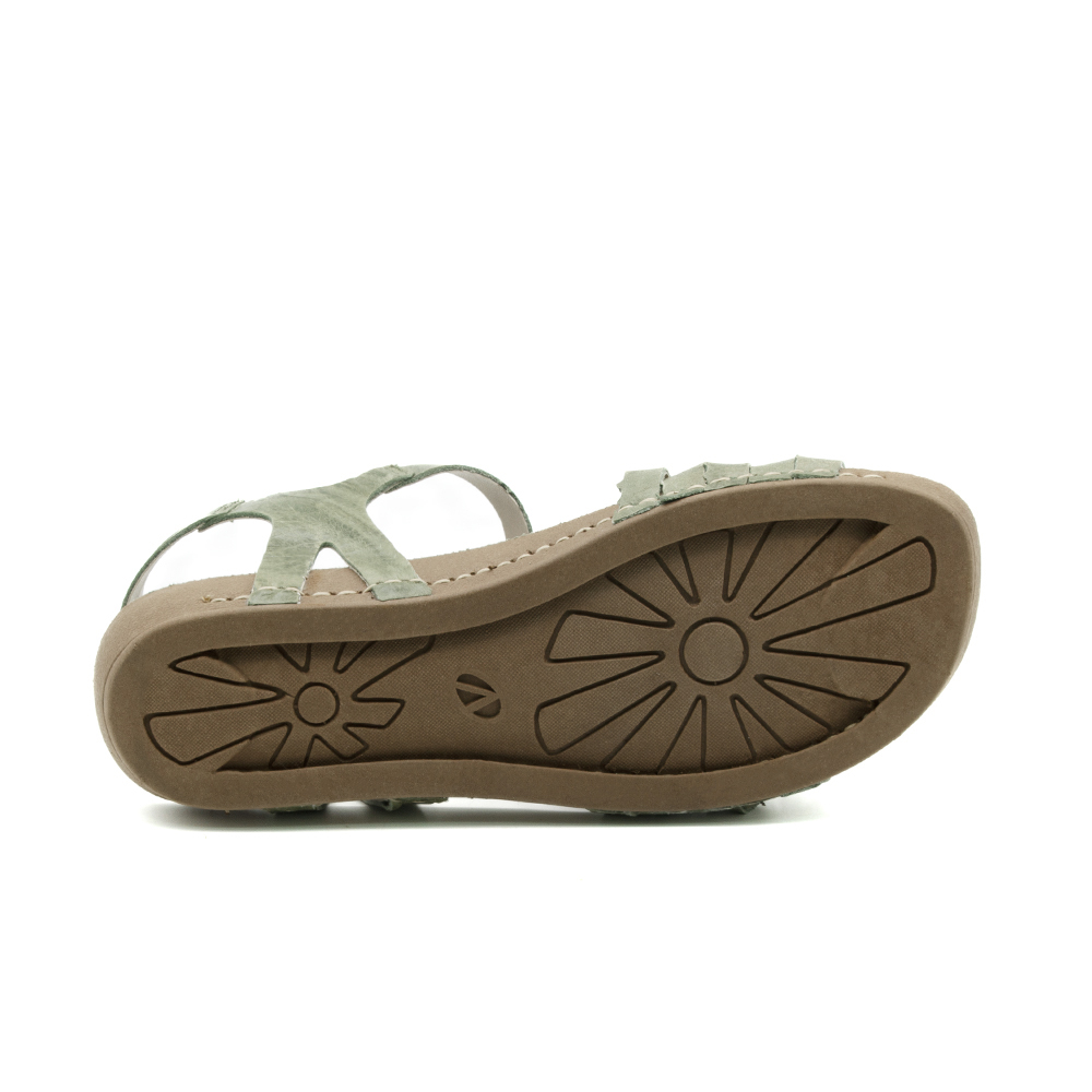 Sandália Flatform Goa em Couro Crush Mist - 14297CM Sandália Flatform Goa em Couro Crush Mist - 14297CM