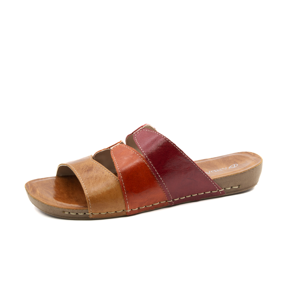 Sandália Flatform Goa em Couro Crush Rosso - 14211CRO Sandália Flatform Goa em Couro Crush Rosso - 14211CRO