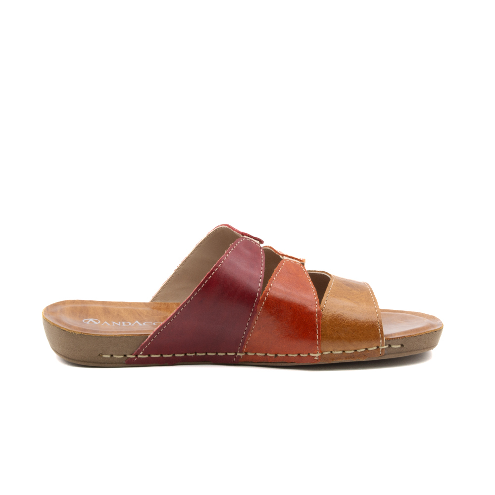 Sandália Flatform Goa em Couro Crush Rosso - 14211CRO Sandália Flatform Goa em Couro Crush Rosso - 14211CRO