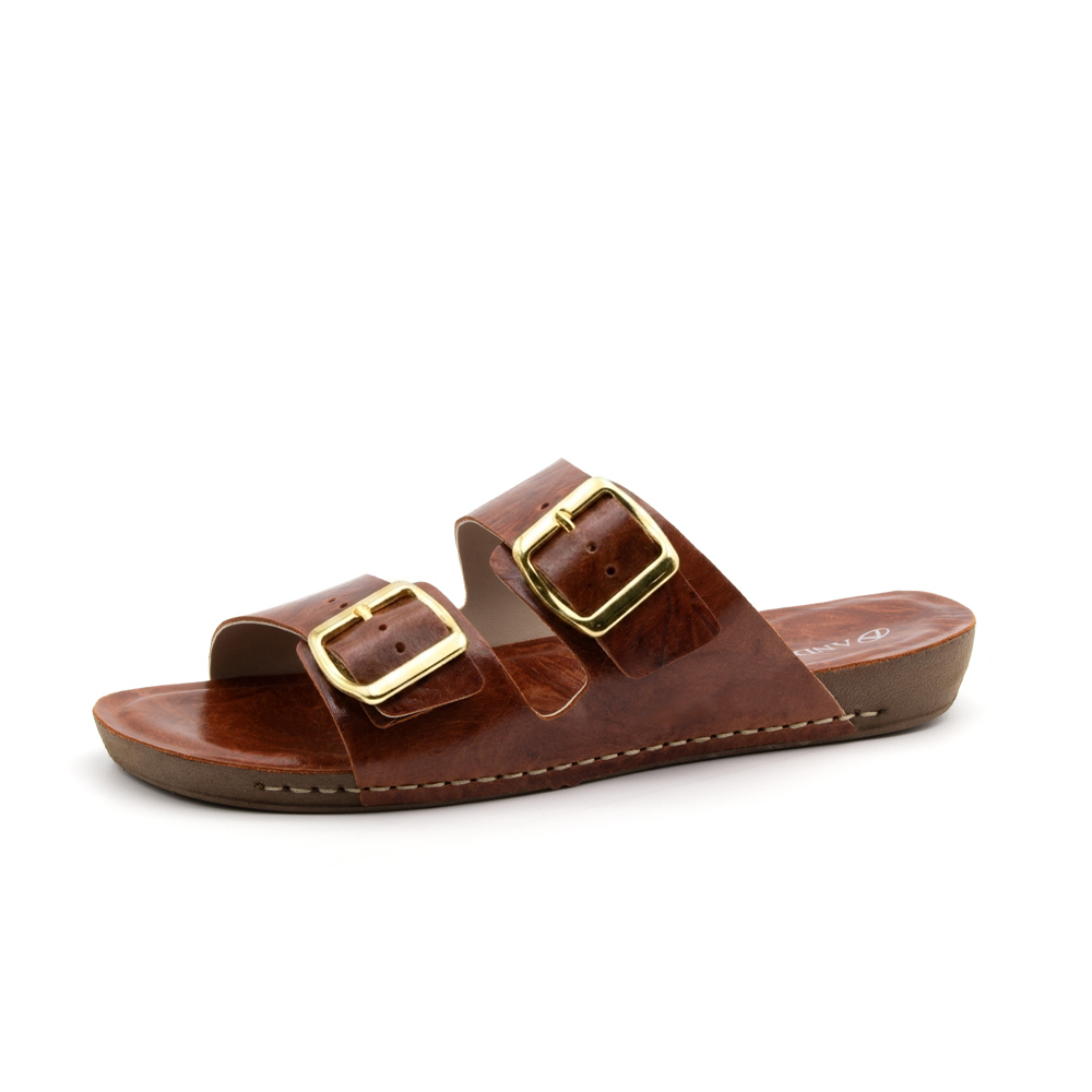 Sandália Flatform Goa em Couro Crush Rust - 14260CR Sandália Flatform Goa em Couro Crush Rust - 14260CR