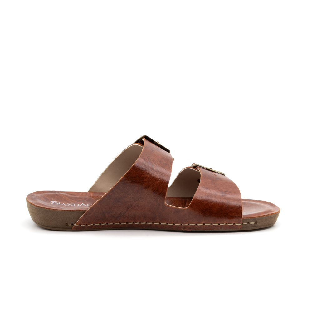 Sandália Flatform Goa em Couro Crush Rust - 14260CR Sandália Flatform Goa em Couro Crush Rust - 14260CR