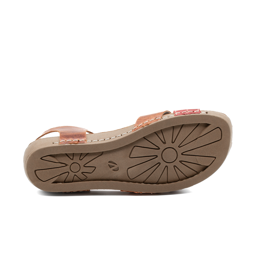Sandália Flatform Goa em Couro Crush Rust - 14289CR