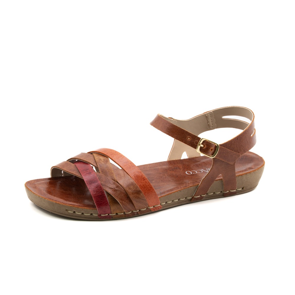 Sandália Flatform Goa em Couro Crush Rust - 14297CR Sandália Flatform Goa em Couro Crush Rust - 14297CR
