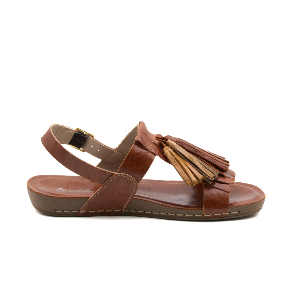 Sandália Flatform Goa em Couro Crush Rust - 14300CR Sandália Flatform Goa em Couro Crush Rust - 14300CR