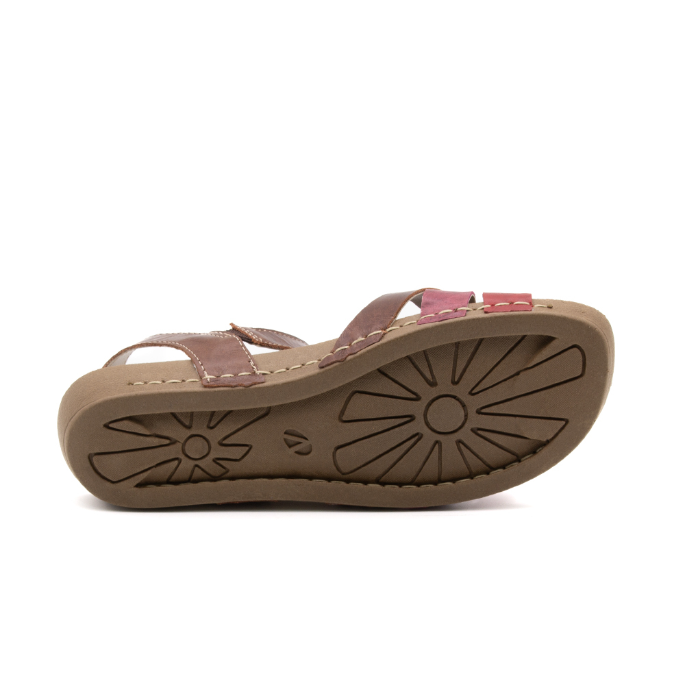 Sandália Flatform Goa em Couro Crush Sépia - 14281CS Sandália Flatform Goa em Couro Crush Sépia - 14281CS