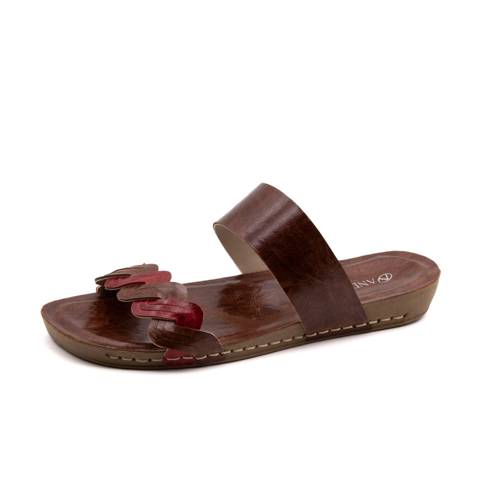 Sandália Flatform Goa em Couro Crush Sepia - 14292CS