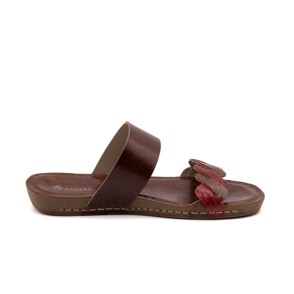 Sandália Flatform Goa em Couro Crush Sepia - 14292CS