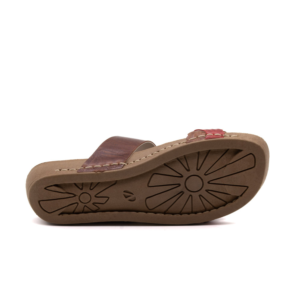 Sandália Flatform Goa em Couro Crush Sepia - 14292CS