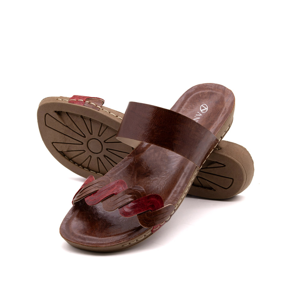 Sandália Flatform Goa em Couro Crush Sepia - 14292CS