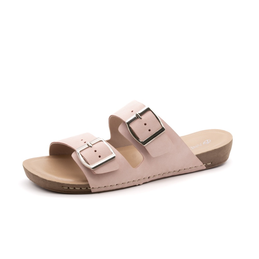 Sandália Flatform Goa em Couro Nobuck Quartzo - 14260NQ