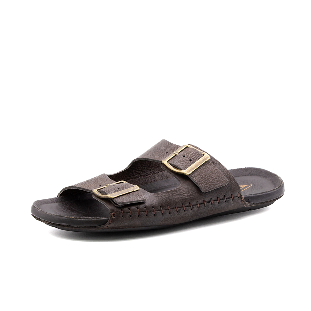 Sandália Masculina Asteca em Couro Senna Coffee - 8840SC