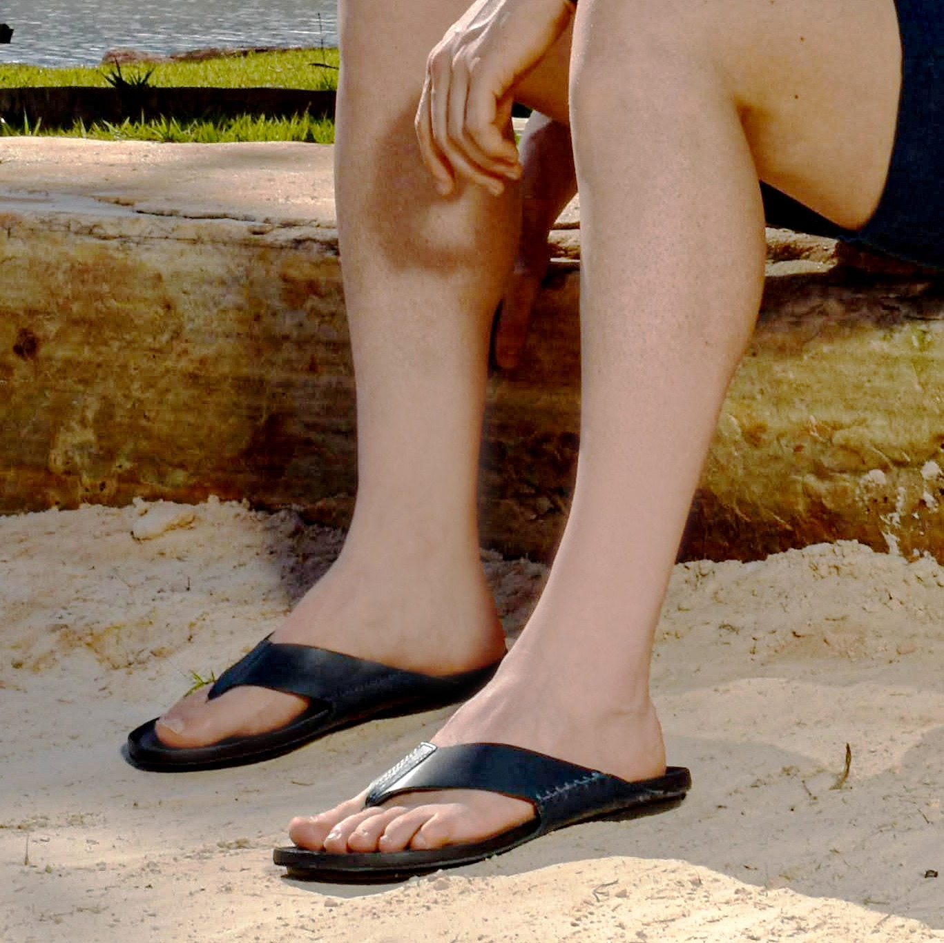 Sandália Masculina Asteca em Couro Senna Marinho - 8839SM
