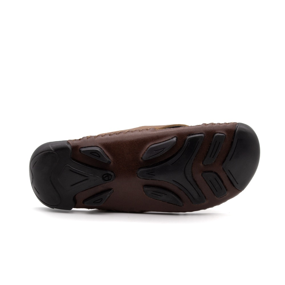 Sandália Masculina Mali em Couro Senna Camel - 7320SCA