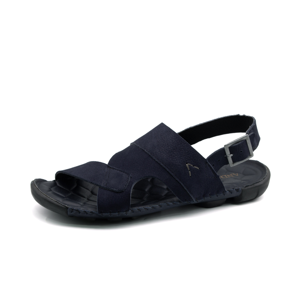 Sandália Masculina Mali em Couro Vertigo Marinho - 7323VM Sandália Masculina Mali em Couro Vertigo Marinho - 7323VM