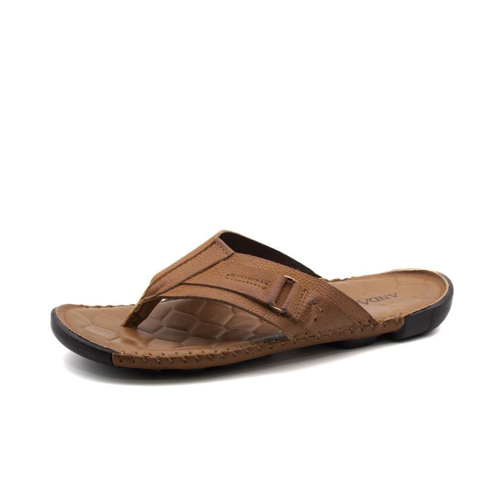 Sandália Masculina Mali em Couro Vertigo Tan - 7320VTA