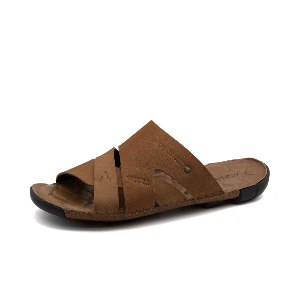 Sandália Masculina Mali em Couro Vertigo Tan - 7321VTA Sandália Masculina Mali em Couro Vertigo Tan - 7321VTA